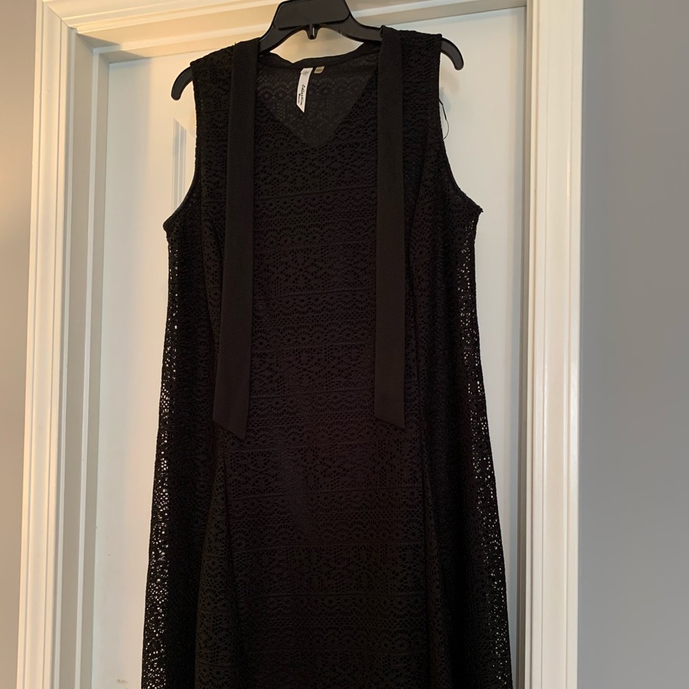 NY Collection Beautiful Lace Black Dress